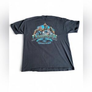 Harley-Davidson Black American Logo Tee Men’s size XL Bikercore Vintage